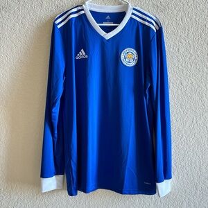 Leicester City Long Sleeve Home Adidas Medium